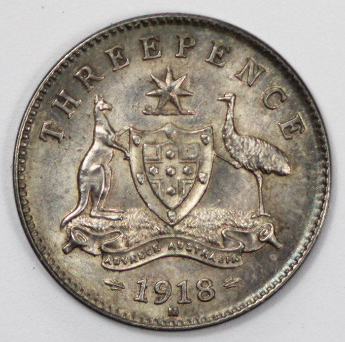 Australia 1918 Threepence, ... image