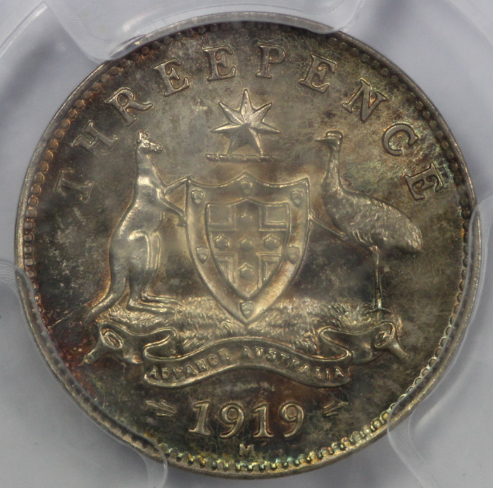 Australia 1919 Threepence, ... image