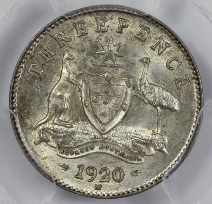 Australia 1920 M Threepence... image