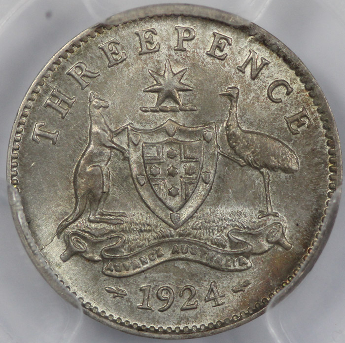 Australia 1924 Threepence, ... image