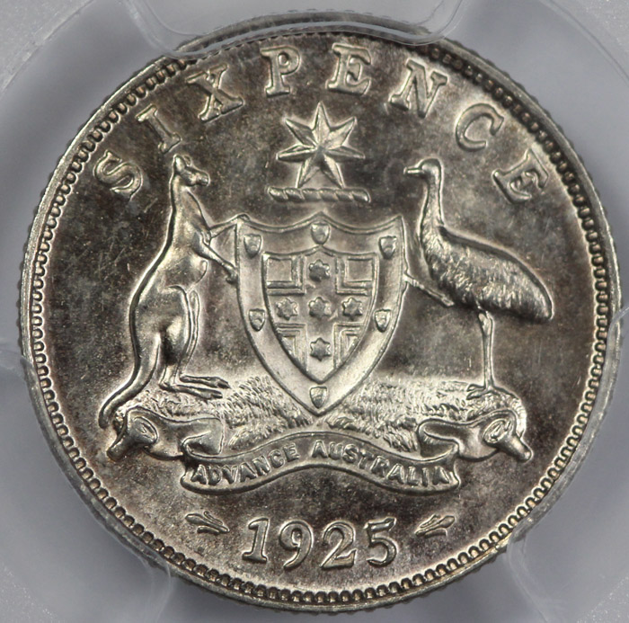 Australia 1925 6d Sixpence,... image