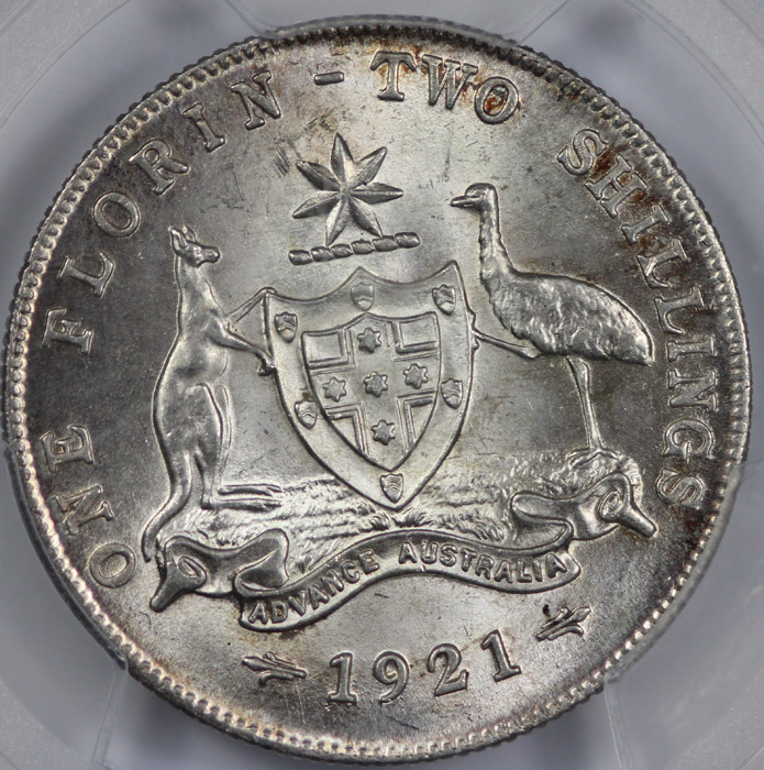 Australia 1921 Florin, PCGS... image