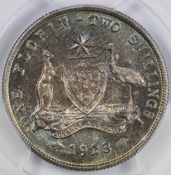 Australia 1923 Florin, PCGS... image