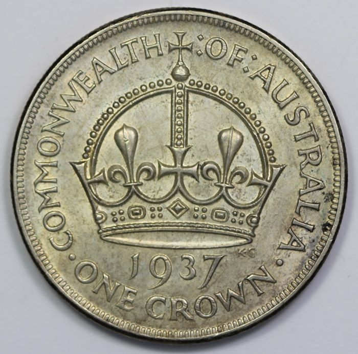 Australia 1937 Crown, Uncir... image