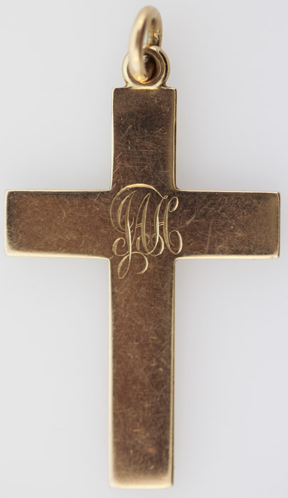 Antique Gold Cross in 9ct Gold image