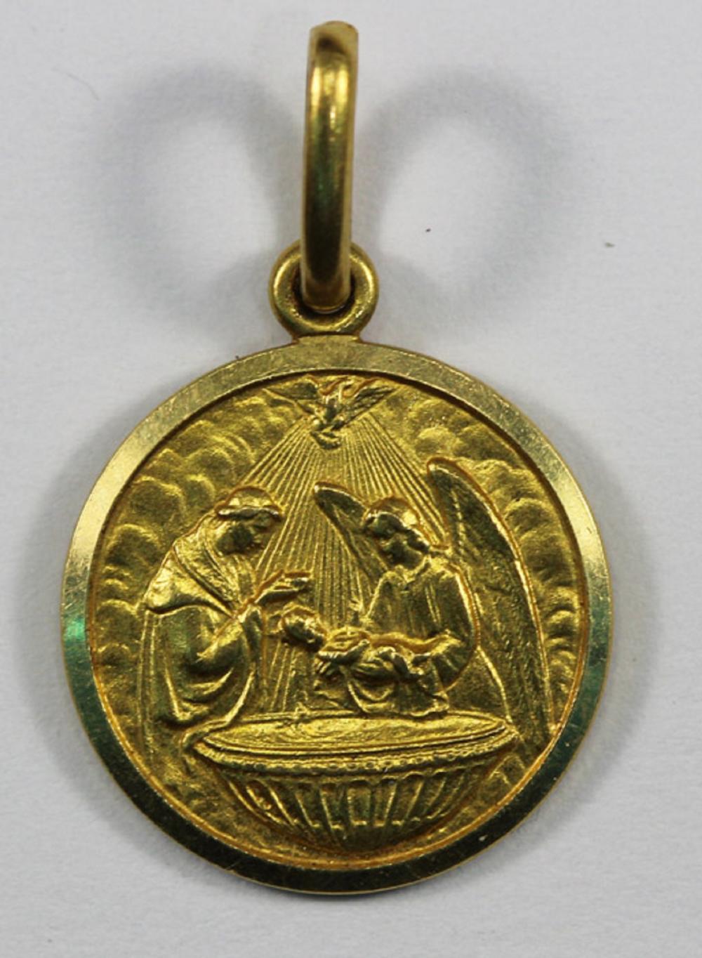 'Holy Family' Gold Fob in 1... image