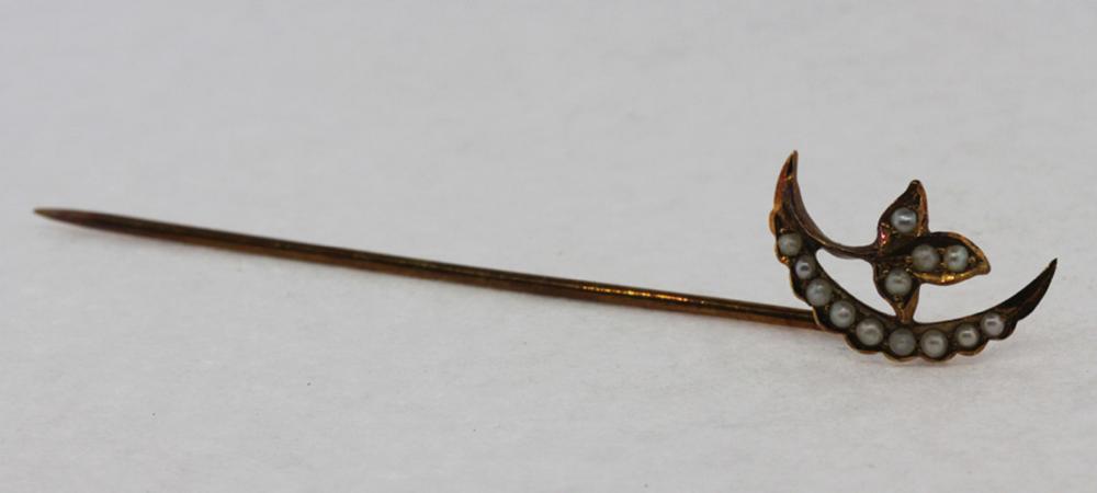 Antique 14ct Gold Stick Pin... image