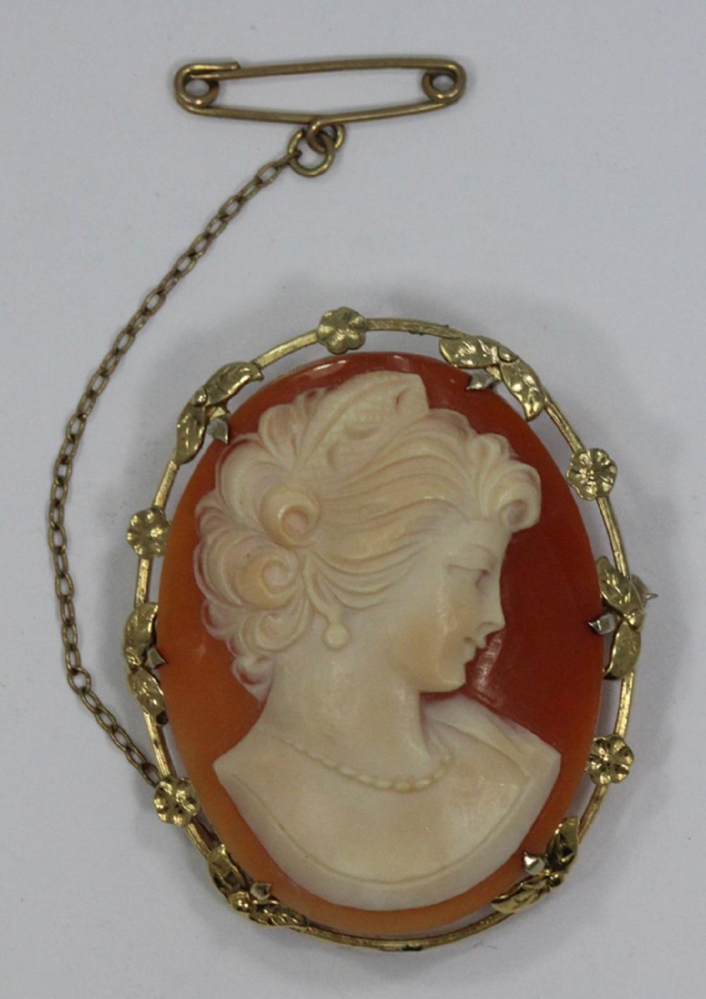 Shell Cameo in a Gold Plate... image