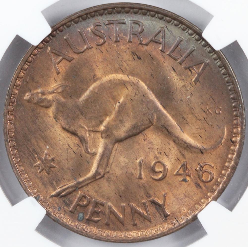 Australia. 1946 Penny, NGC ... image