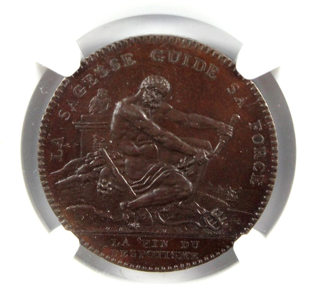 France. 1792 2 Sols Token, ... image