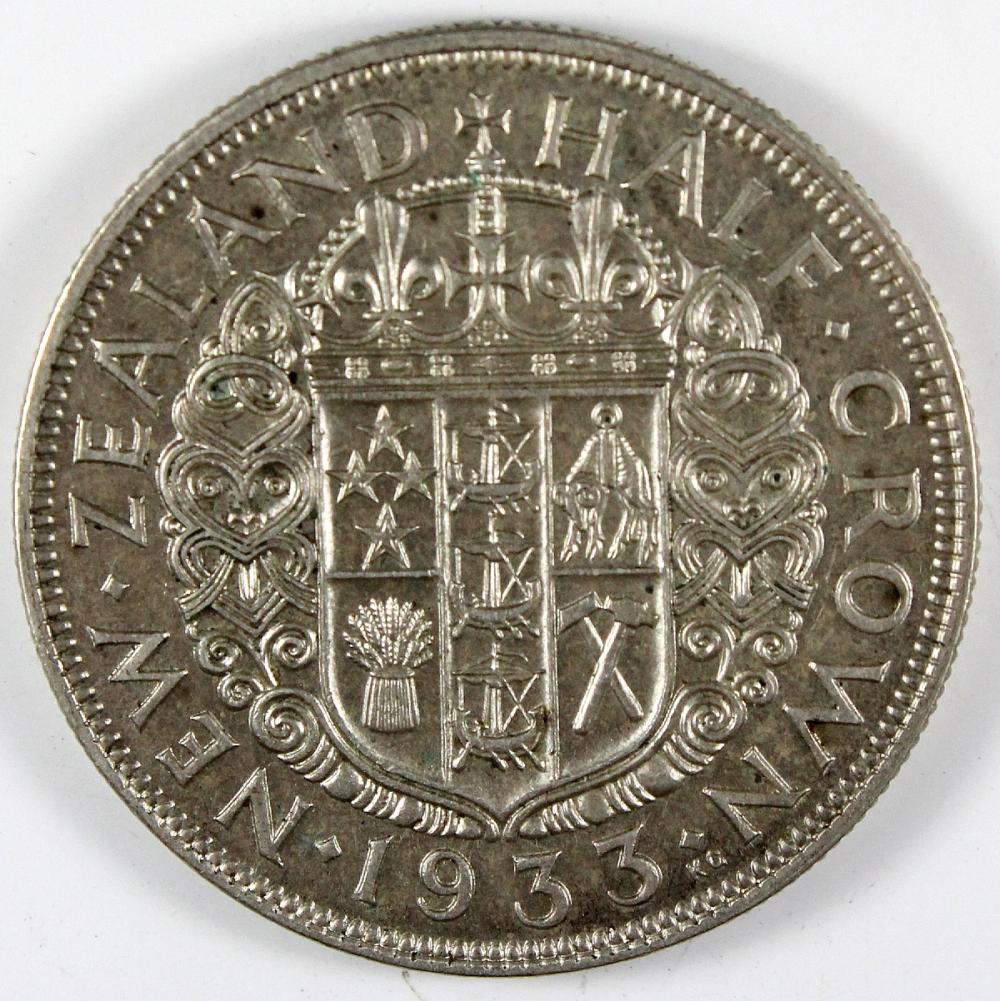 New Zealand. 1933 1/2 Crown... image