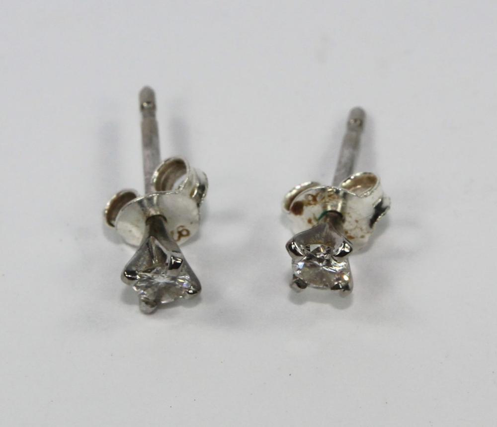 Solitaire Diamond Stud Earr... image