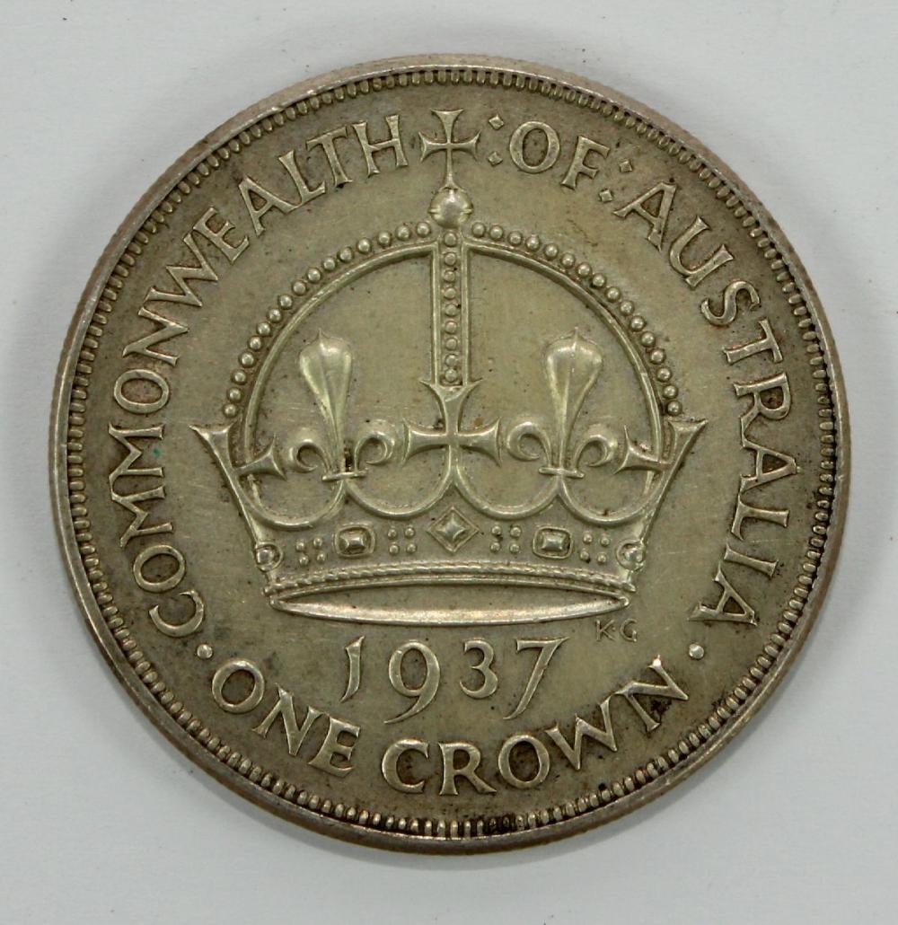 Australia 1937 Crown, good ... image