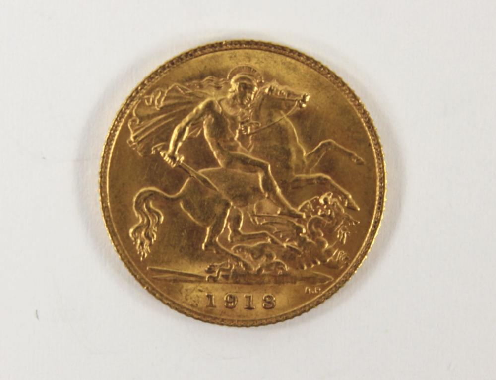 Great Britain 1913 Half Sov... image