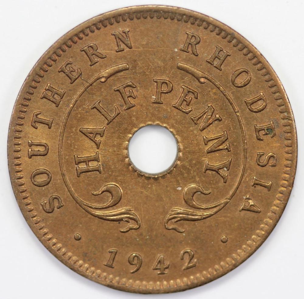 Southern Rhodesia 1942 Half... image