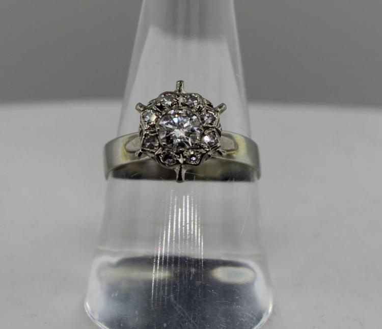 Diamond Cluster Ring in 18c... image