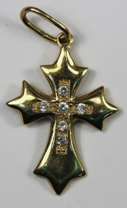 Cross in 14ct Gold with 6 s... image