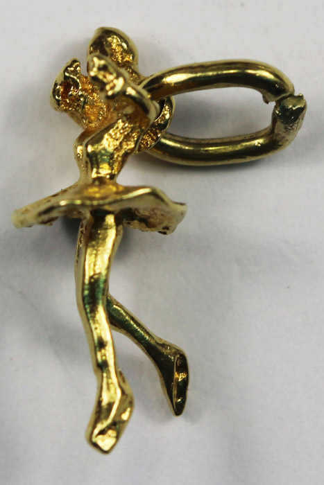 Ballerina Charm in 16ct car... image