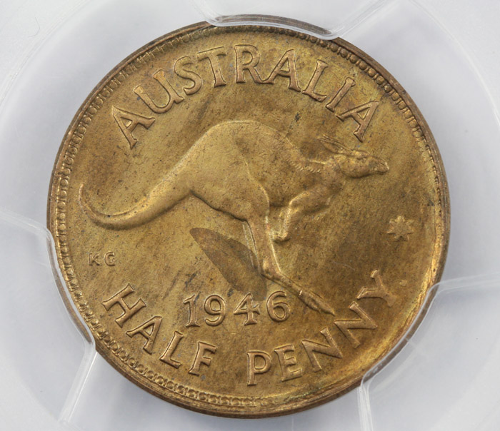 Australia 1946 Half Penny P... image