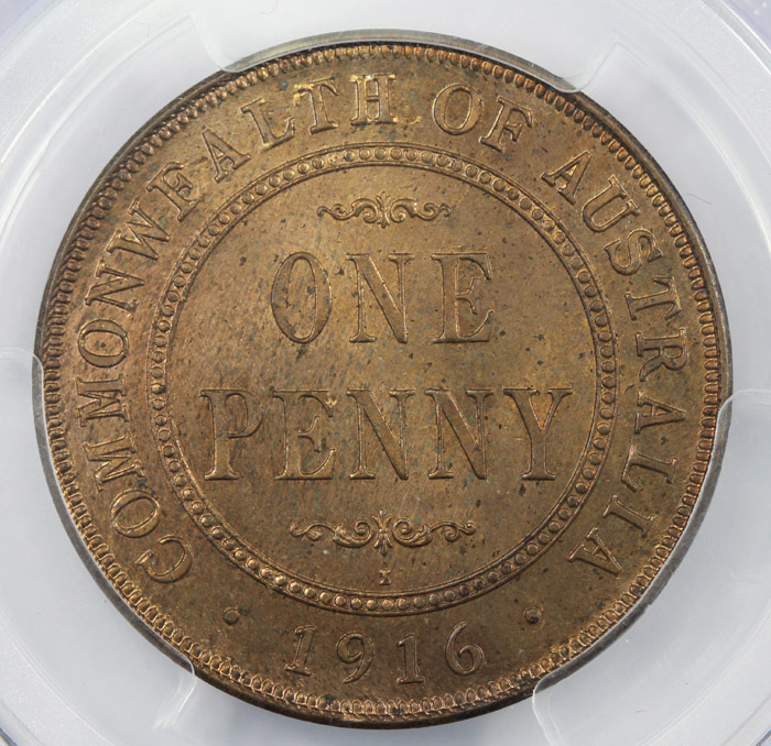 Australia 1916 Penny PCGS M... image