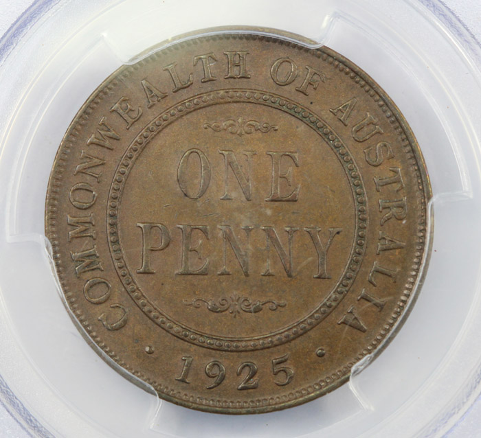 Australia 1925 Penny, PCGS ... image