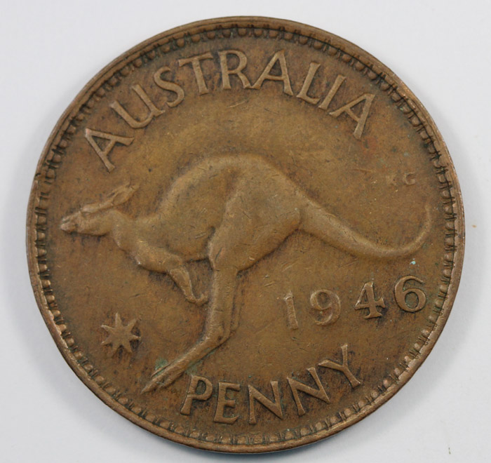 Australia 1946 Penny, good ... image