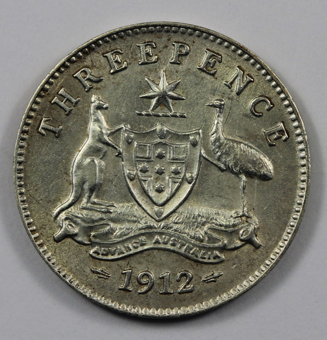 Australia 1912 Threepence, ... image