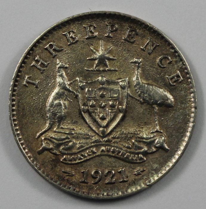 Australia 1921 Threepence, ... image