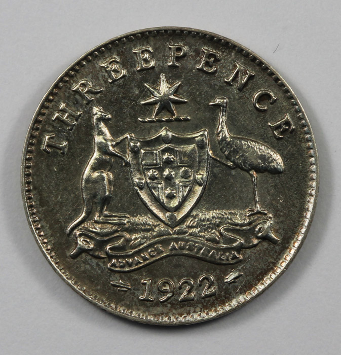 Australia 1922 Threepence, ... image