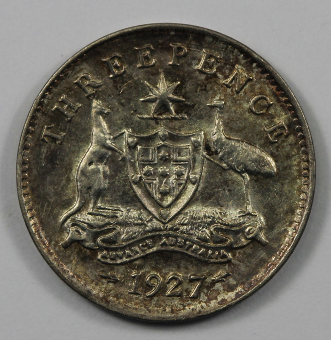 Australia 1927 Threepence, ... image