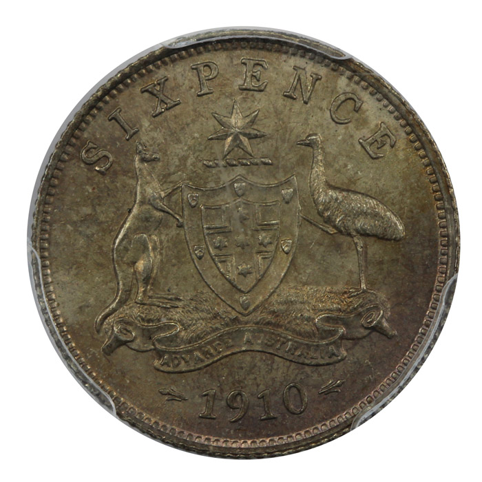 Australia 1910 Sixpence , P... image