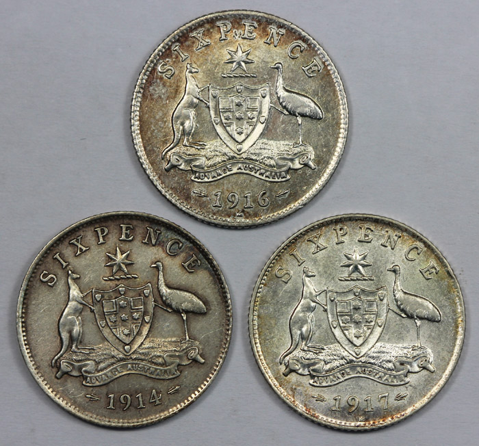 Australia 1914, 1916 M & 19... image