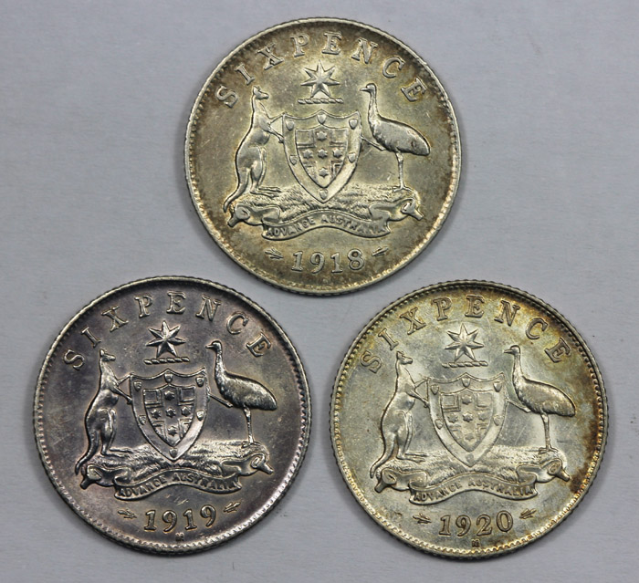 Australia 1918 M, 1919 M & ... image