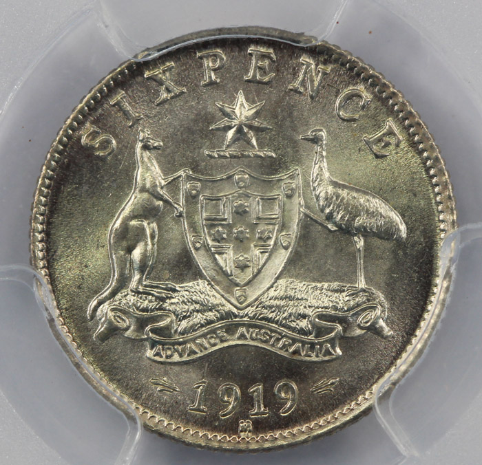 Australia 1919 M Sixpence, ... image