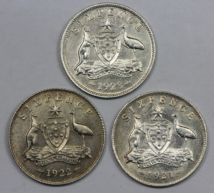 Australia 1921, 1922 & 1923... image