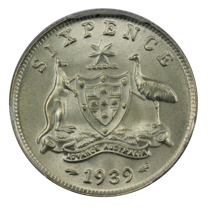 Australia 1939 Sixpence, PC... image