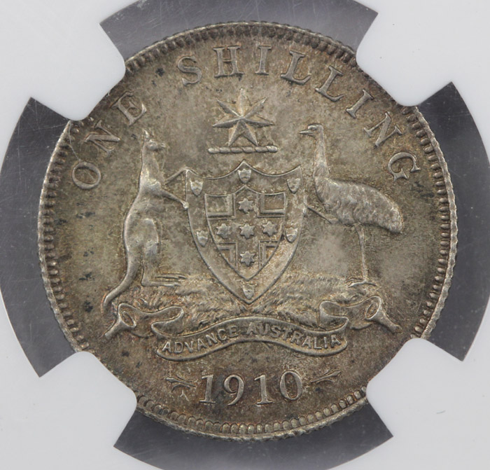 Australia 1910 Shilling, NG... image