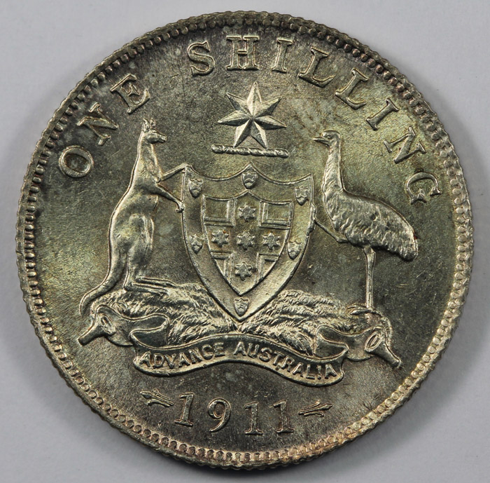 Australia 1911 Shilling, Lu... image