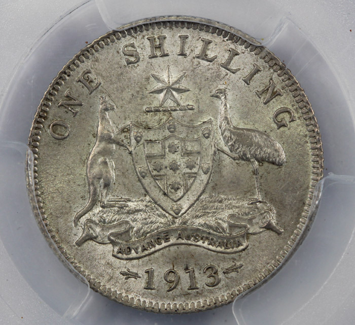 Australia 1913 Shilling, PC... image