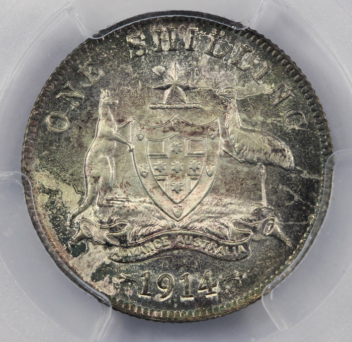 Australia 1914 Shilling, PC... image