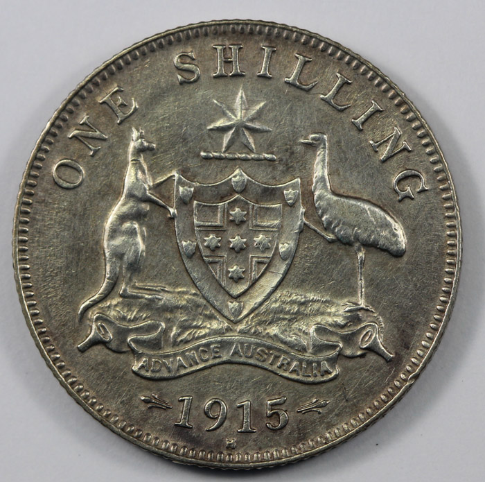 Australia 1915 H Shilling, ... image