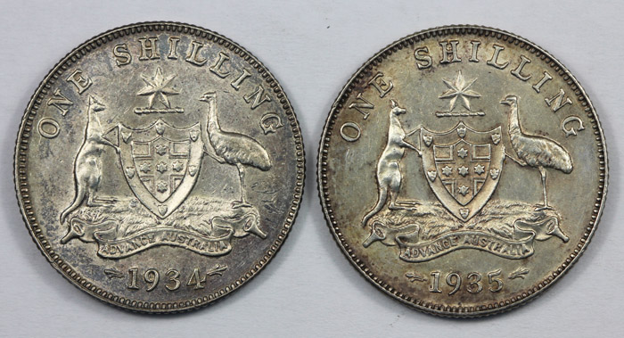 Australia 1934 & 1935 Shill... image