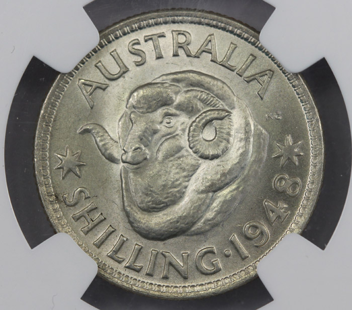 Australia 1948 Shilling, NG... image