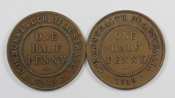 Australia 1919 Halfpenny 'V... image