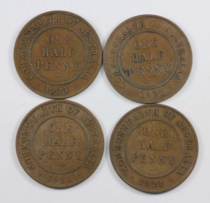 Australia 1921 Halfpennies ... image