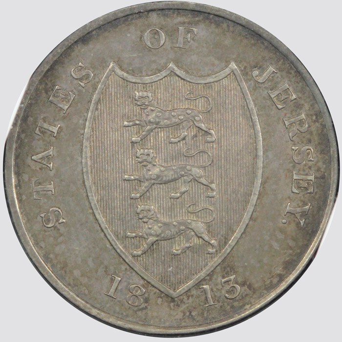 Jersey 1813 18 Pence, Uncir... image