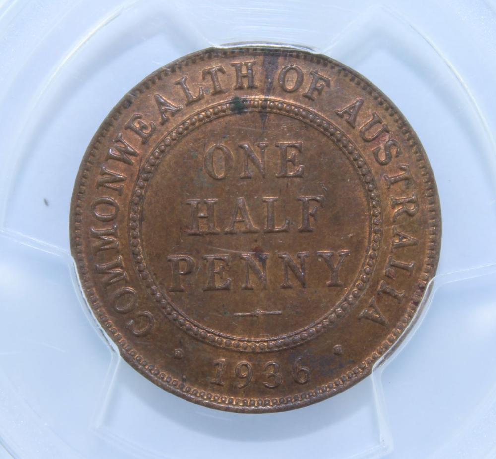 Australia 1936 Halfpenny PC... image