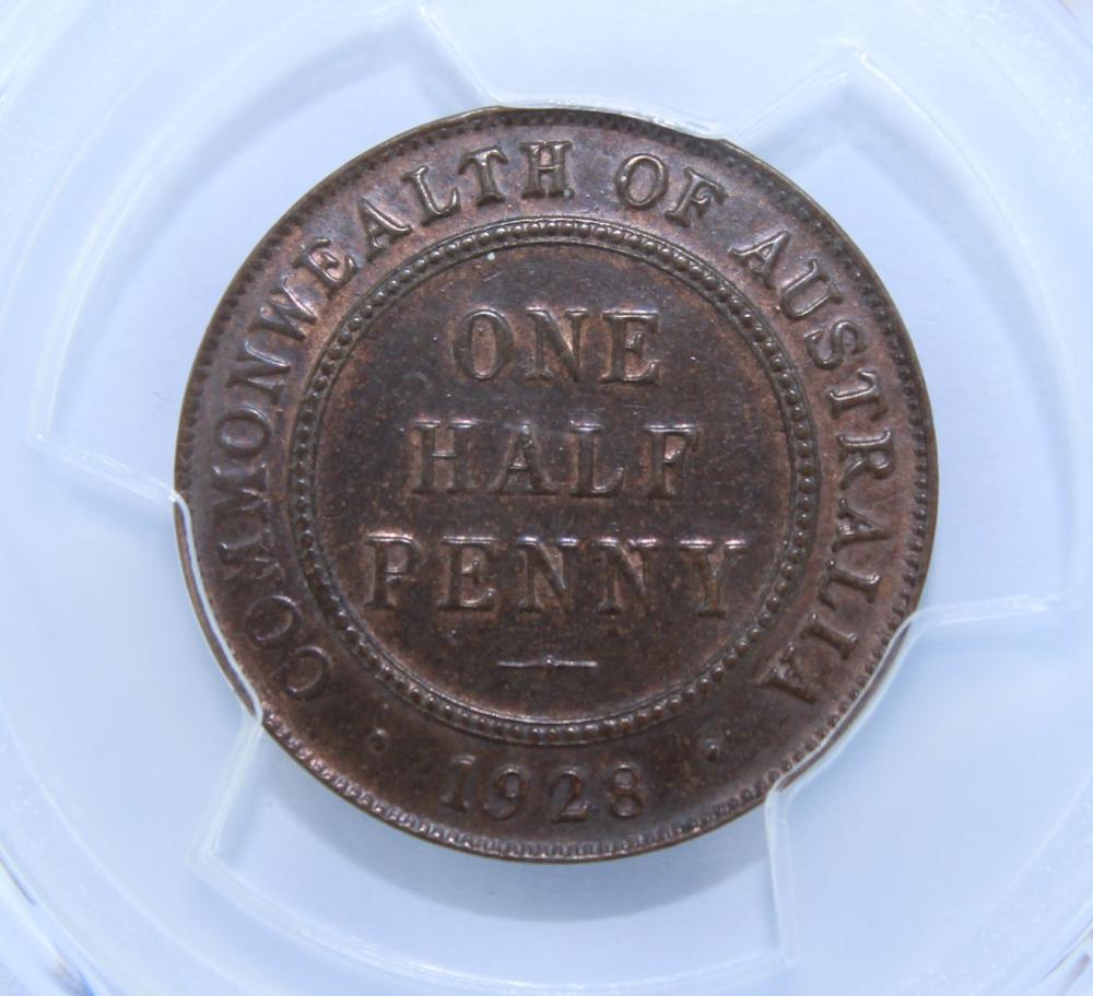 Australia 1928 Halfpenny PC... image