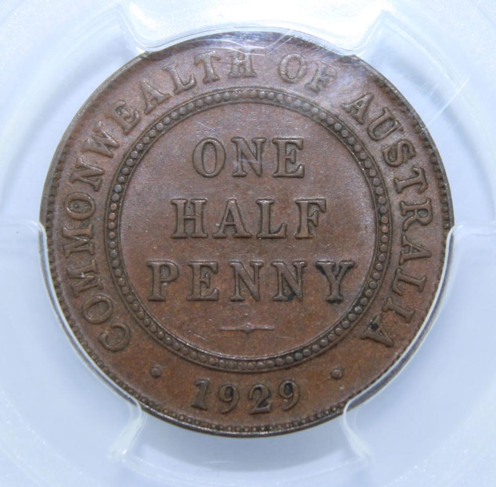 Australia 1929 Halfpenny PC... image