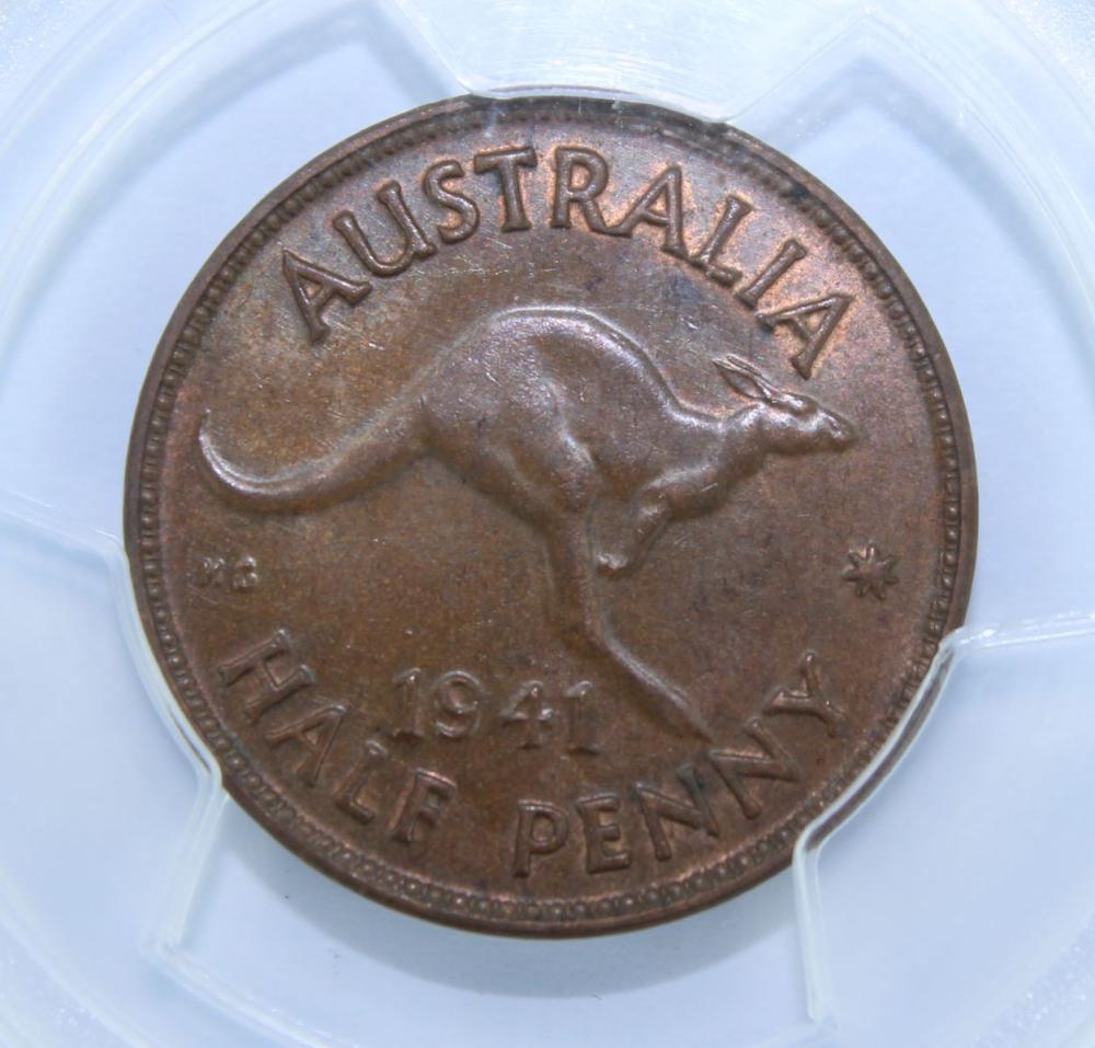 Australia 1941 Halfpenny PC... image